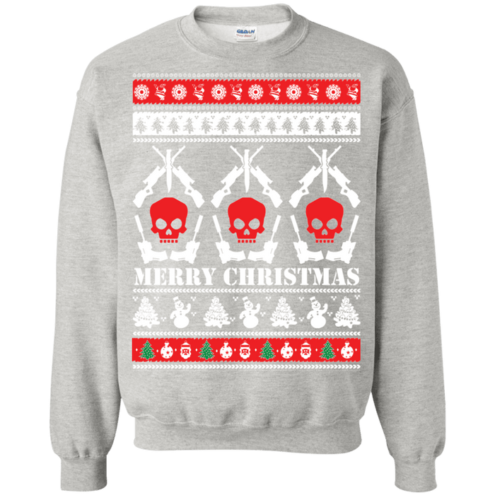 Guns and Skulls Ugly Christmas Sweater sweatshirt