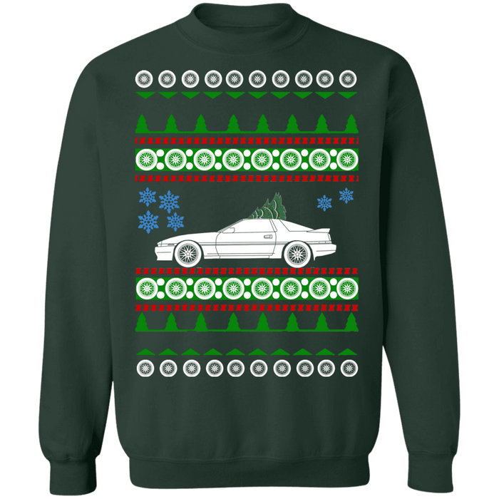 Car like a mk3 Supra Ugly Christmas Sweater Sweatshirt new tree