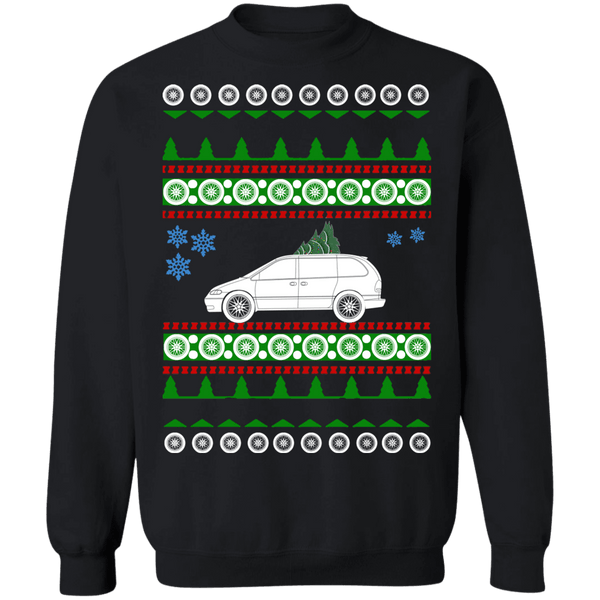 american car or truck like a  Caravan 3rd gen Ugly Christmas Sweater