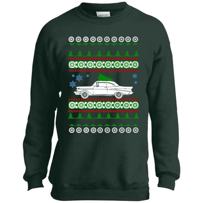 Chevy Belaire 1957 Youth Ugly Christmas Sweater sweatshirt