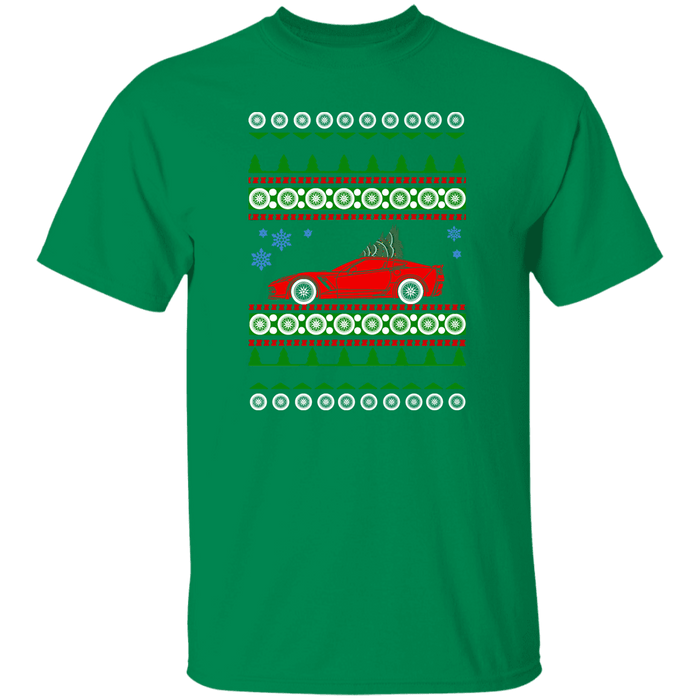 Corvette C7 red Ugly Christmas Sweater T-shirt