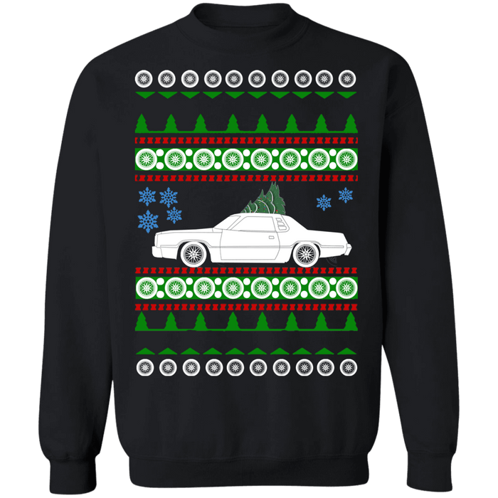 Hot rod like 4th gen american car or truck like a  Charger Ugly Christmas Sweater 1976