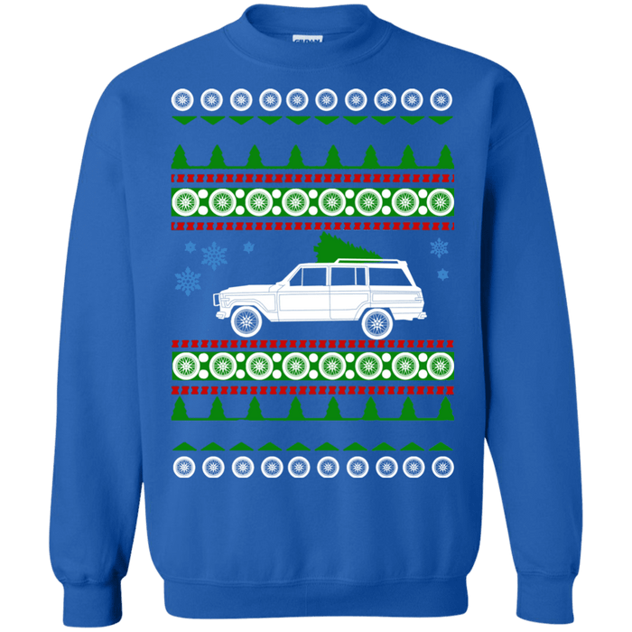 off road american vehicle Grand Wagoneer 1989 ugly christmas sweater sweatshirt