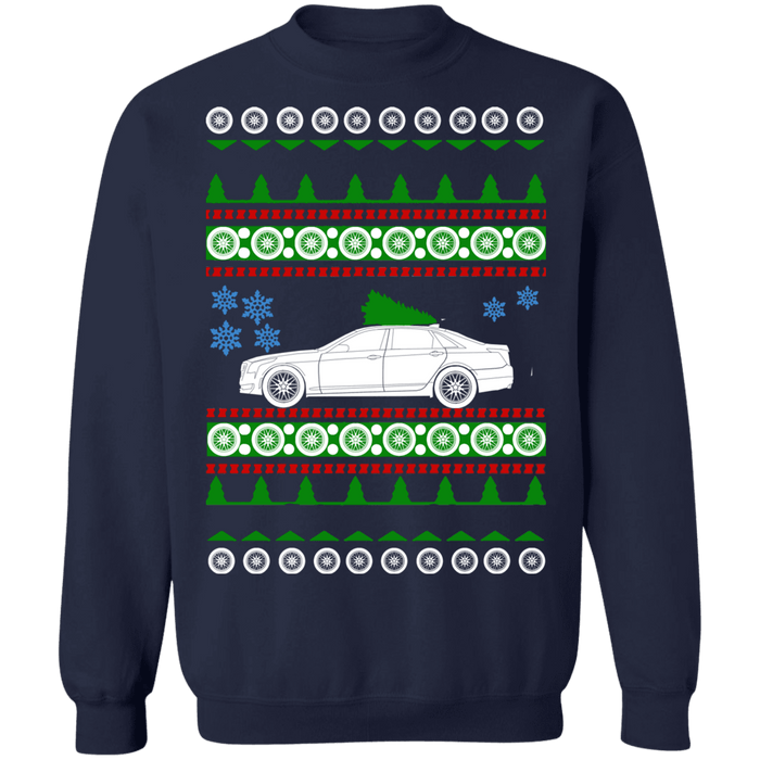 Car Ugly Christmas Sweater Cadillac CT-6 sweatshirt