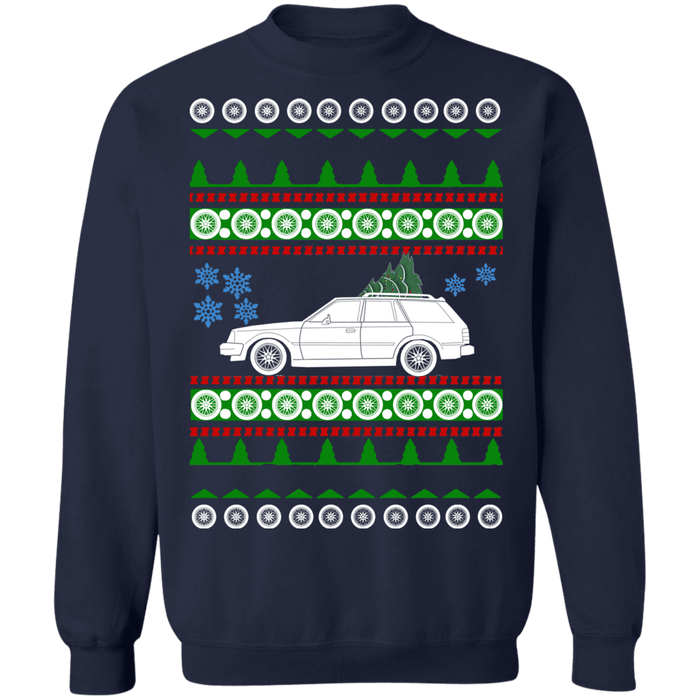 Car 1984 Escort Wagon Ford Ugly Christmas Sweater Sweatshirt