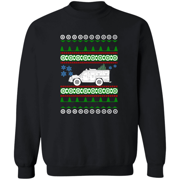 Lenco Bearcat Swat Truck Ugly Christmas Sweater Sweatshirt