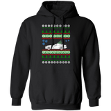 american car or truck like a  Viper 2nd gen Ugly Christmas Sweater Hoodie green tree