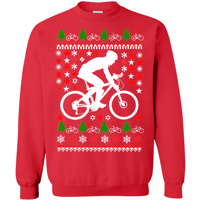 Mountain Biking Ugly Christmas Sweater version 3 sweatshirt