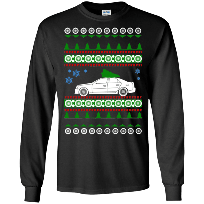 Cadillac CTS-V 2004-2007 ugly christmas sweater t shirt long sleeve sweatshirt