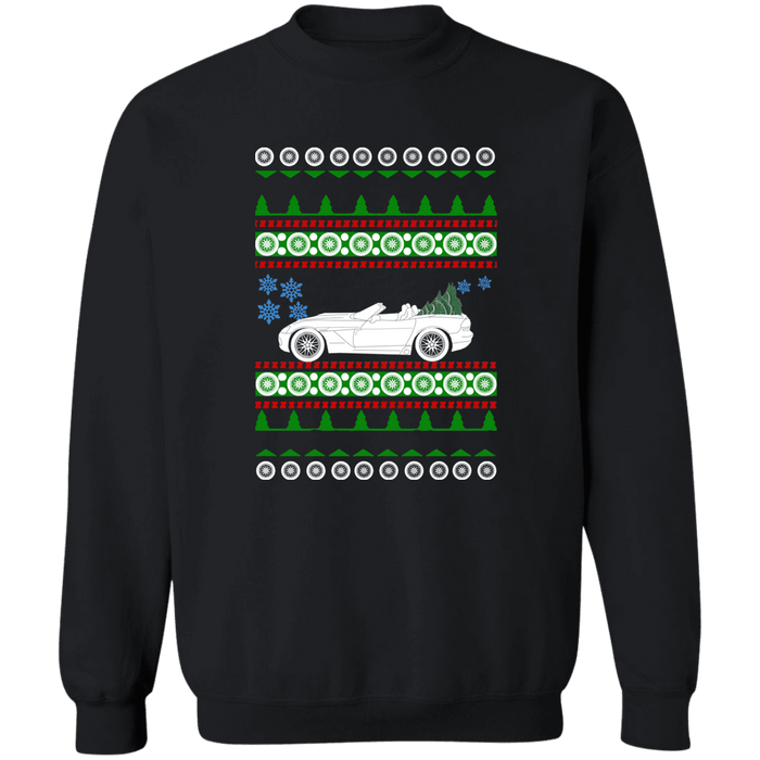 Car like a Viper 3rd gen convertible  Ugly Christmas Sweater Sweatshirt