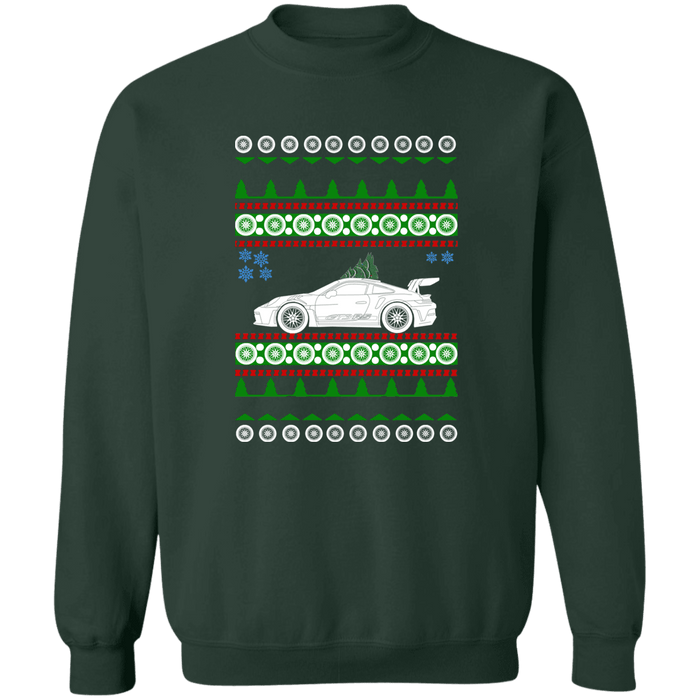 German Car similar to a 992 GT3 RS Ugly Christmas Sweater Sweatshirt