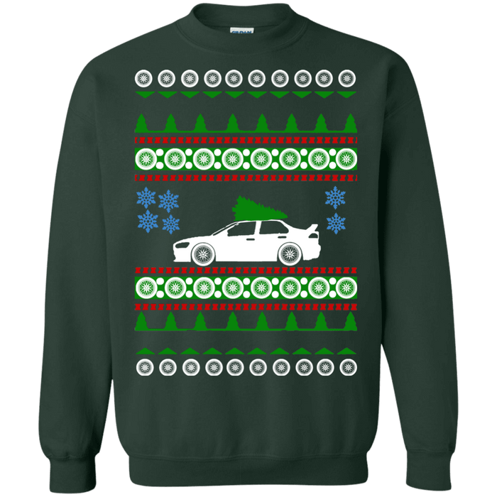 Lancer Evo X green tree Ugly Christmas Sweater new sweatshirt