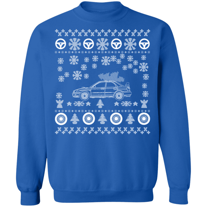 Japanese Car WRX STI Ugly Christmas Sweater Blobeye V2