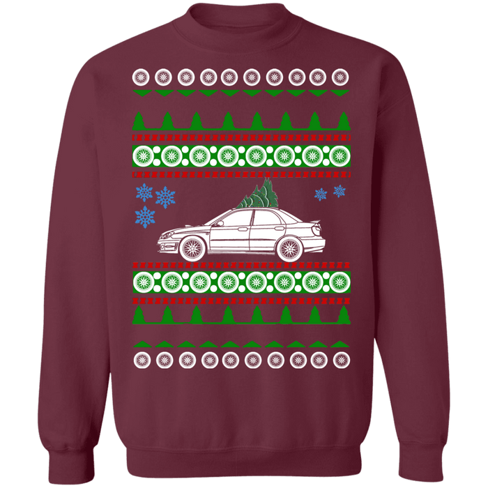 Japanese Car WRX STI  Hawkeye Ugly christmas sweater