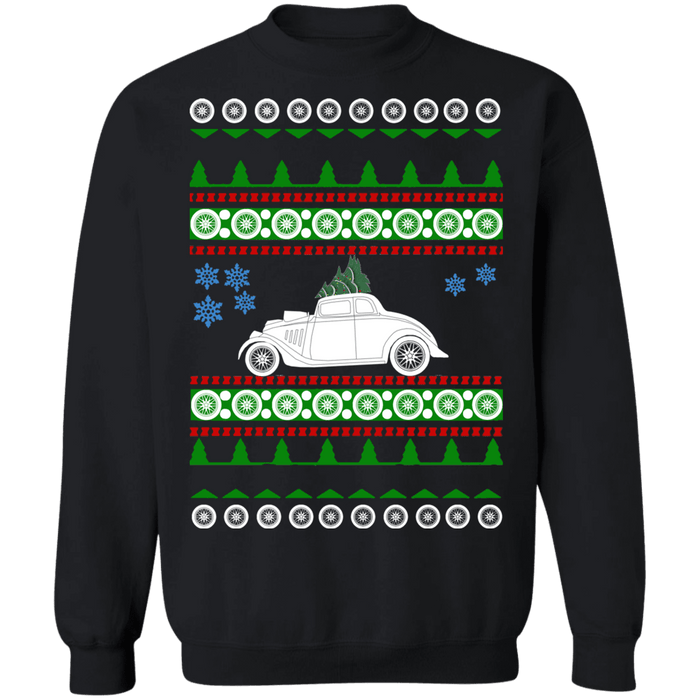 car 1933 Willy's Coupe Ugly Christmas Sweater Sweatshirt