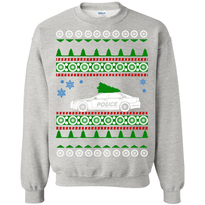 Police car ugly christmas sweater sweatshirt