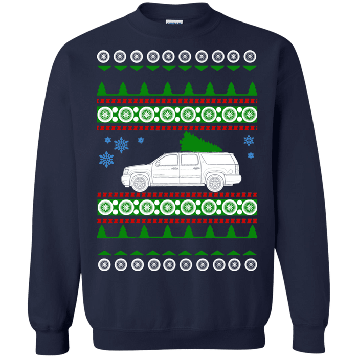 Chevy suburban ugly christmas sweater sweatshirt