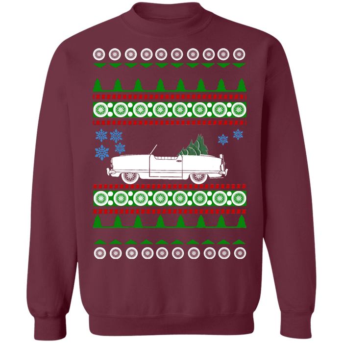 Car like Nash Metropolitan Ugly christmas sweater sweatshirt 1955