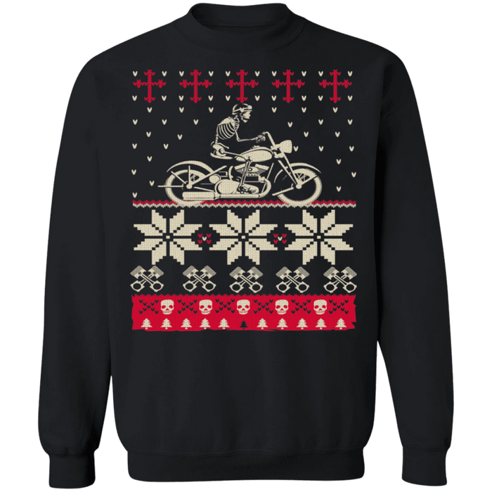 Biker Motorcycle Ugly Christmas Sweater sweatshirt