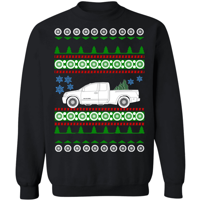 Truck 2005 Nissan Titan Ugly christmas sweater