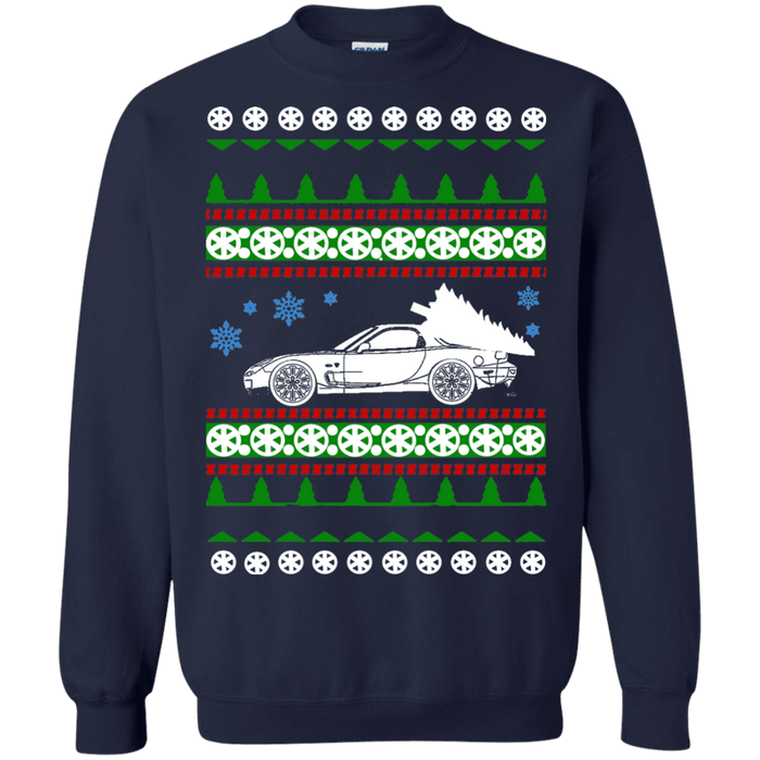 Mazda RX7 Ugly Christmas Sweater 3rd gen sweatshirt