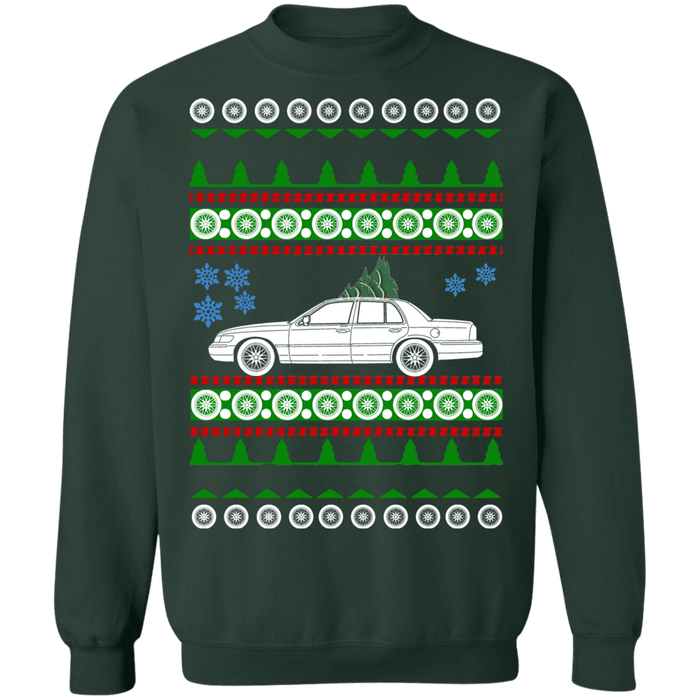 Mercury Marauder Ugly Christmas Sweater 2003