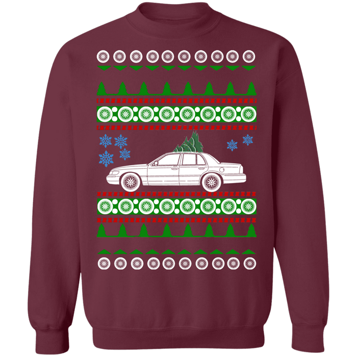 Mercury Marauder Ugly Christmas Sweater 2003