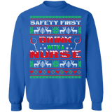 Drink with a Nurse Ugly Christmas Holiday Sweater sweatshirt