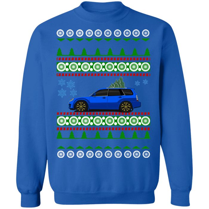 Japanese Car Forester STI Ugly christmas Sweater