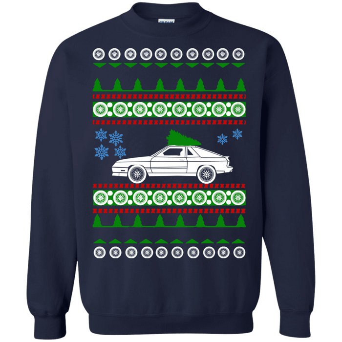 american car or truck like a  Shelby Charger 1986 Ugly Christmas Sweater sweatshirt