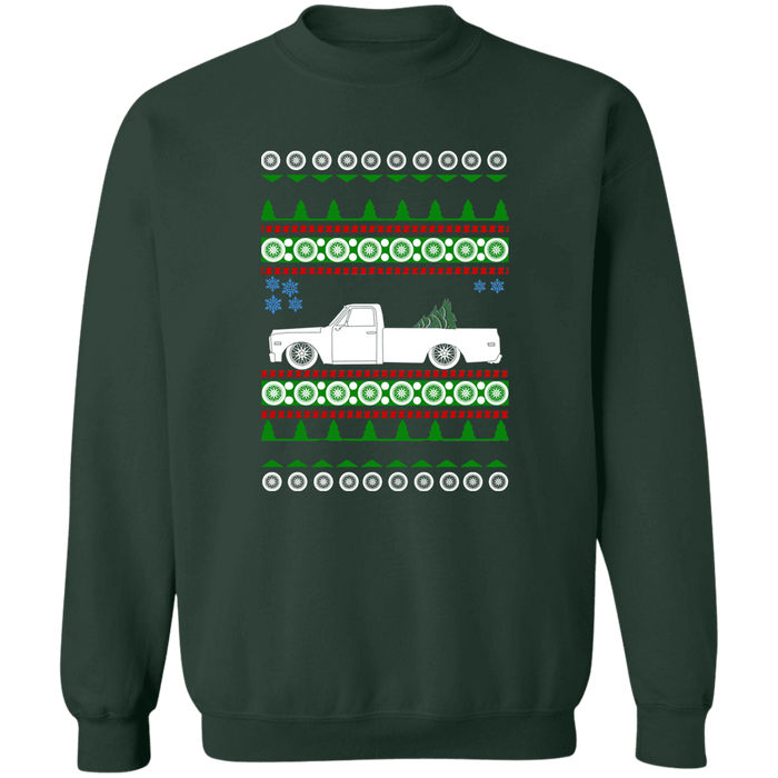 C10 2nd Gen 1969 Fleetside Truck Ugly Christmas Sweater Sweatshirt