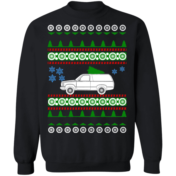 SUV Ugly Christmas Sweater 1988 Chevy Blazer sweatshirt