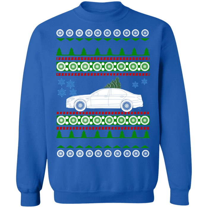 German Car like Mercedes AMG E63 Sedan Ugly Christmas Sweater Sweatshirt 2019