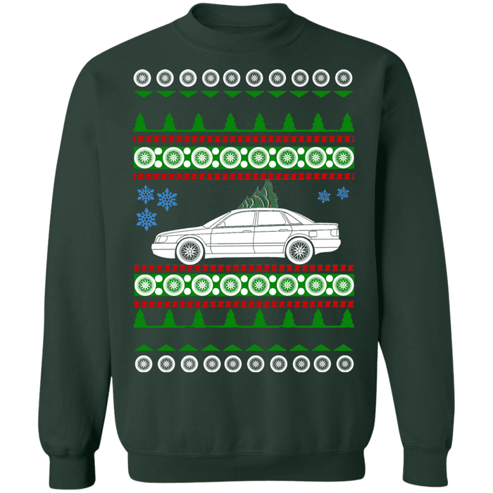 German Car Audi 100 Ugly Christmas Sweater