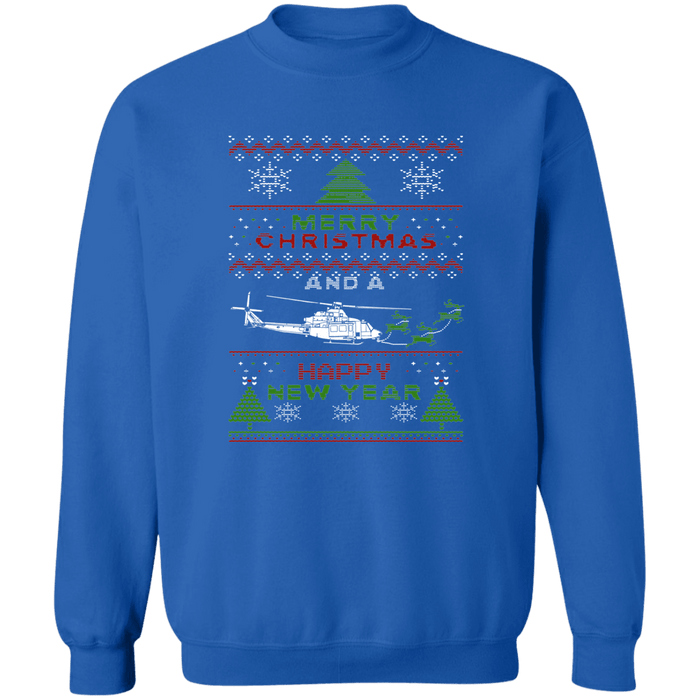 UH-1Y Helicopter Ugly Christmas Sweater Sweatshirt