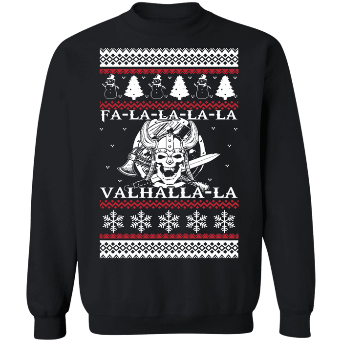 Valhalla Ugly Christmas sweater viking warrior norse swede