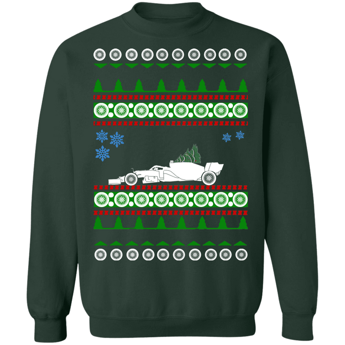 2020 F1 car Ugly Christmas Sweater Formula 1