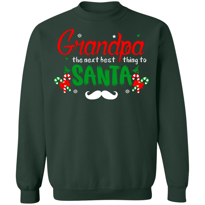 Grandpa the next best thing to Santa ugly Christmas Sweater sweatshirt