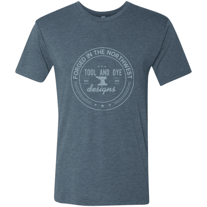 Tool and Dye Forged gray logo mens tri-blend