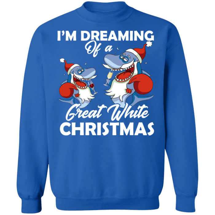 I'm Dreaming of a Great White Christmas Ugly Sweater Shark sweatshirt