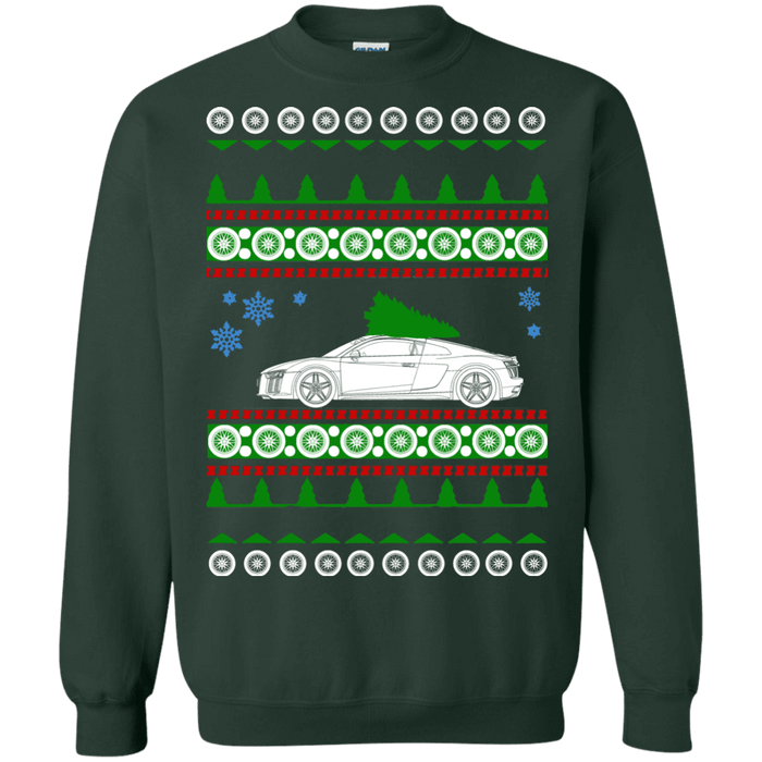 audi r8 ugly christmas sweater shirt