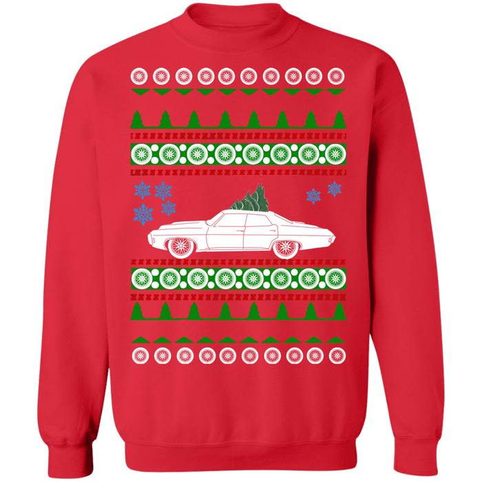 car like a 4 Door Impala Ugly Christmas sweater Sweatshirt 1969