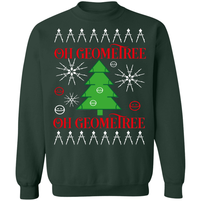 Geometry Math Oh Geometree Ugly Christmas Sweater sweatshirt