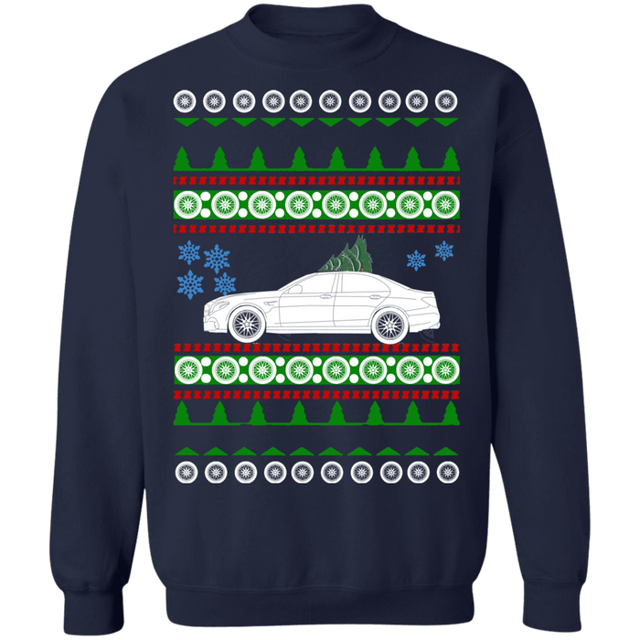 Mercedes E63 AMG Sedan Ugly Christmas Sweater more colors 2019+