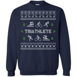 Triathlon Ugly Christmas Sweater Bike Run Swim Cycle sweatshirt