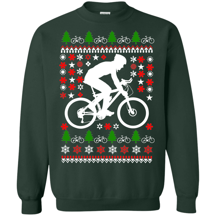 Mountain Biking Ugly Christmas Sweater version 3 sweatshirt