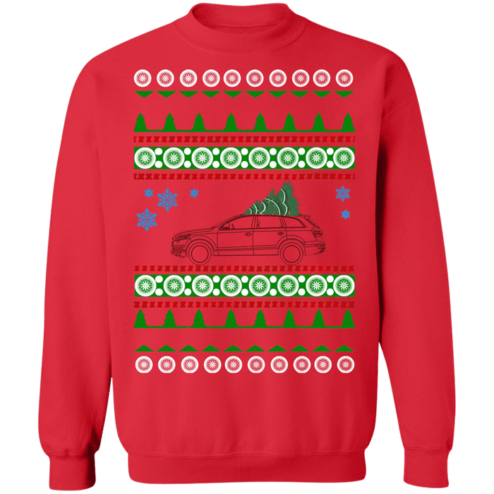 German SUV Outline like Q7 Audi Ugly Christmas Sweater sweatshirt