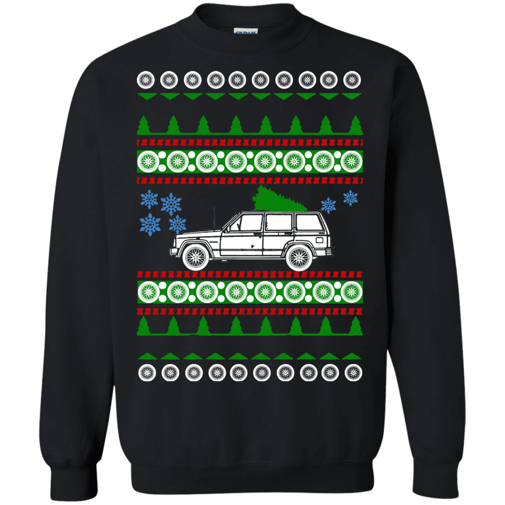 off road american vehicle Cherokee 1984 Ugly Christmas Sweater sweatshirt