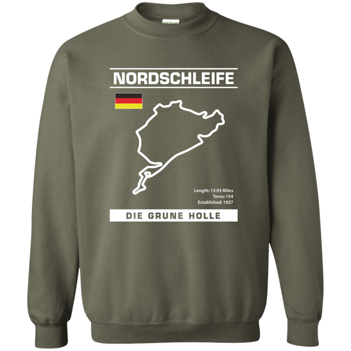 Nordschleife Die Grune Holle Track Outline Series Sweatshirt Nurburgring