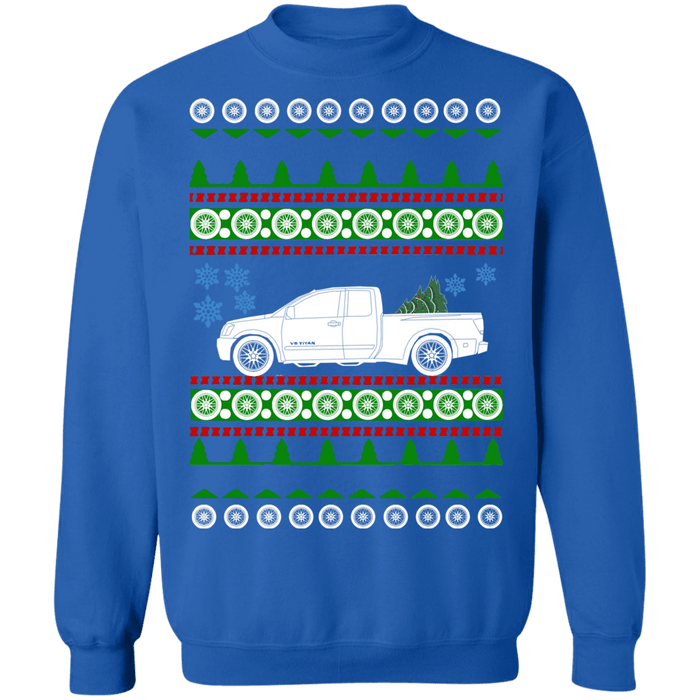 Truck 2005 Nissan Titan Ugly christmas sweater